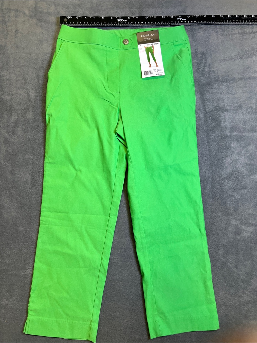 Rafaella Neon Green Straight Leg Pants